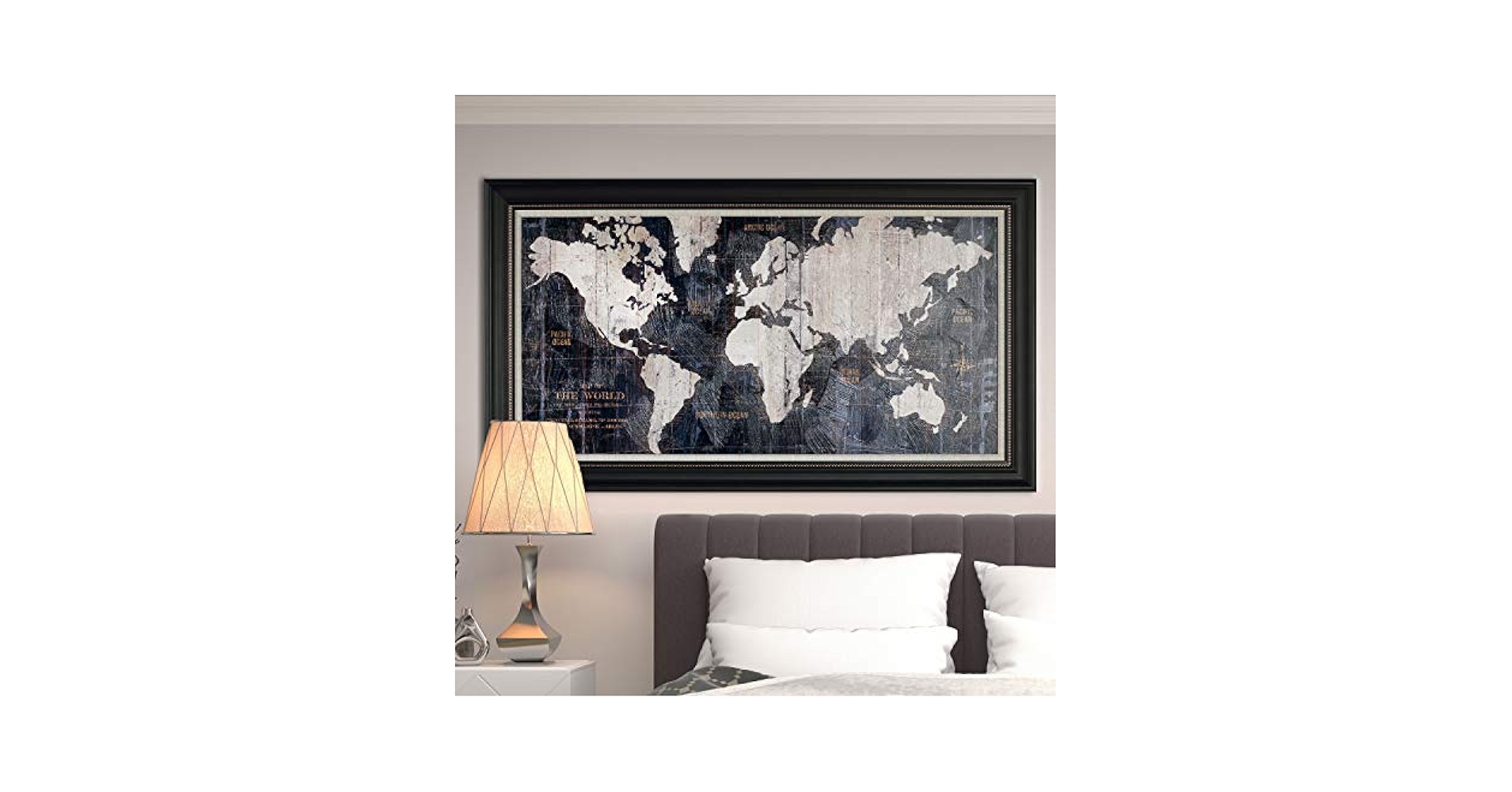 額装品/Old World Map Blue/ポスター Old World Map Blue – Decorus Art